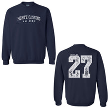 Load image into Gallery viewer, Monte Cassino - &quot;Class Of&quot; Youth/Adult Crewneck Sweatshirt
