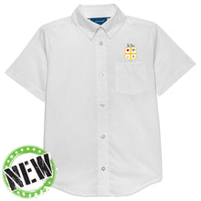 Load image into Gallery viewer, St. John Catholic School - &quot;Crest&quot; Boy&#39;s/Men&#39;s SS Oxford
