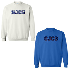 Load image into Gallery viewer, St. John Catholic School - &quot;Varsity Plaid&quot; Youth/Adult Crewneck Sweatshirt
