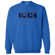 Load image into Gallery viewer, St. John Catholic School - &quot;Varsity Plaid&quot; Youth/Adult Crewneck Sweatshirt
