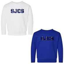 Load image into Gallery viewer, St. John Catholic School - &quot;Varsity Plaid&quot; Toddler Fleece Crewneck Sweatshirt
