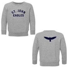 Load image into Gallery viewer, St. John Catholic School - &quot;Silhouette&quot; Toddler Fleece Crewneck Sweatshirt
