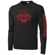 Load image into Gallery viewer, Wright Christian Academy - &quot;Basketball&quot; Youth/Adult Long Sleeve Performance T
