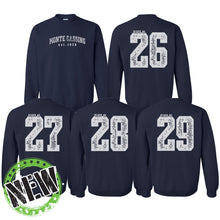 Load image into Gallery viewer, Monte Cassino - &quot;Class Of&quot; Youth/Adult Crewneck Sweatshirt
