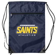 Load image into Gallery viewer, Monte Cassino Athletics - &quot;Saints Athletics&quot; Zipper Drawstring Backpack
