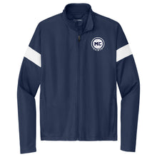 Load image into Gallery viewer, Monte Cassino Athletics - &quot;Volleyball Circle&quot; Youth/Adult Full-Zip Warmup Jacket

