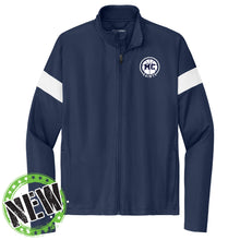 Load image into Gallery viewer, Monte Cassino Athletics - &quot;Basketball Circle&quot; Youth/Adult Full-Zip Warmup Jacket
