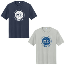 Load image into Gallery viewer, Monte Cassino Athletics - &quot;Volleyball Circle&quot; Youth/Adult Performance SS T
