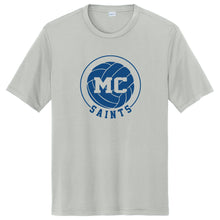 Load image into Gallery viewer, Monte Cassino Athletics - &quot;Volleyball Circle&quot; Youth/Adult Performance SS T

