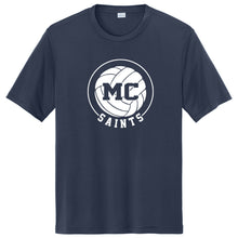 Load image into Gallery viewer, Monte Cassino Athletics - &quot;Volleyball Circle&quot; Youth/Adult Performance SS T
