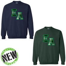 Load image into Gallery viewer, Evergreen Academy - &quot;Varsity Plaid&quot; Youth/Adult Crewneck Sweatshirt

