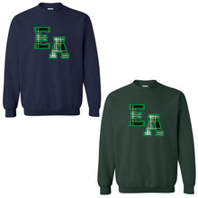 Load image into Gallery viewer, Evergreen Academy - &quot;Varsity Plaid&quot; Youth/Adult Crewneck Sweatshirt
