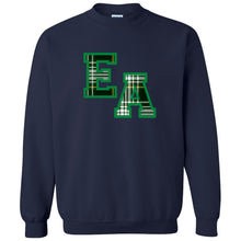 Load image into Gallery viewer, Evergreen Academy - &quot;Varsity Plaid&quot; Youth/Adult Crewneck Sweatshirt
