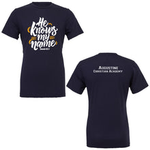 Load image into Gallery viewer, Augustine Christian Academy - &quot;He Knows&quot; Youth/Adult Fashion Soft SS T
