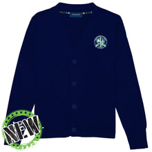Load image into Gallery viewer, Evergreen Academy - "Crest" Toddler/Youth/Adult Unisex Cardigan Sweater
