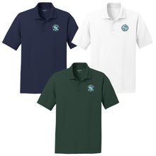 Load image into Gallery viewer, Evergreen Academy - "Crest" Youth/Adult Performance Polo
