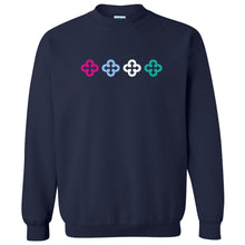 Load image into Gallery viewer, Monte Cassino - &quot;Cross Front&quot; Youth/Adult Crewneck Sweatshirt
