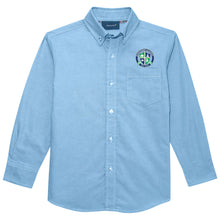 Load image into Gallery viewer, Evergreen Academy - "Crest" Toddler/Youth/Adult Unisex LS Oxford
