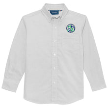 Load image into Gallery viewer, Evergreen Academy - "Crest" Toddler/Youth/Adult Unisex LS Oxford
