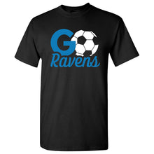 Load image into Gallery viewer, Riverfield Country Day School - &quot;Go Ravens Team&quot; Youth/Adult Short Sleeve T

