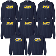 Load image into Gallery viewer, Monte Cassino Athletics - &quot;Saints Athletics&quot; Youth/Adult Crewneck Sweatshirt
