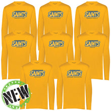 Load image into Gallery viewer, Monte Cassino Athletics - &quot;Saints Athletics&quot; Youth/Adult Performance LS T
