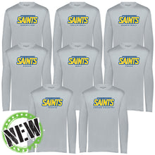 Load image into Gallery viewer, Monte Cassino Athletics - &quot;Saints Athletics&quot; Youth/Adult Performance LS T
