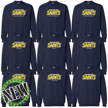 Load image into Gallery viewer, Monte Cassino Athletics - "Saints Athletics" Youth/Adult Crewneck Sweatshirt
