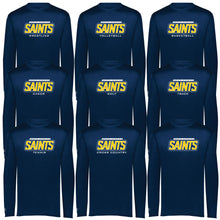 Load image into Gallery viewer, Monte Cassino Athletics - "Saints Athletics" Youth/Adult Performance LS T
