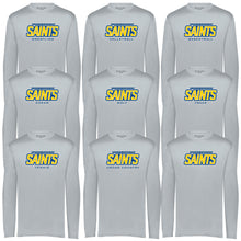 Load image into Gallery viewer, Monte Cassino Athletics - "Saints Athletics" Youth/Adult Performance LS T
