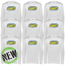 Load image into Gallery viewer, Monte Cassino Athletics - "Saints Athletics" Youth/Adult Performance LS T
