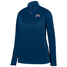 Load image into Gallery viewer, Cascia Hall Preparatory School - "CH" Ladies 1/4 Zip Performance Fleece Pullover
