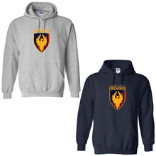 Load image into Gallery viewer, Seven Oaks Classical School - &quot;Firehawks&quot; Youth/Adult Hooded Sweatshirt
