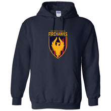 Load image into Gallery viewer, Seven Oaks Classical School - &quot;Firehawks&quot; Youth/Adult Hooded Sweatshirt
