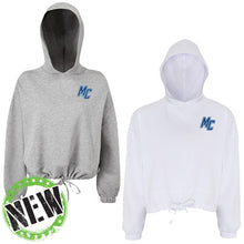 Load image into Gallery viewer, Monte Cassino - "MC Offset" Girl's/Women's Cropped Hooded Sweatshirt
