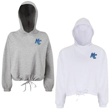Load image into Gallery viewer, Monte Cassino - "MC Offset" Girl's/Women's Cropped Hooded Sweatshirt
