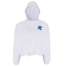 Load image into Gallery viewer, Monte Cassino - "MC Offset" Girl's/Women's Cropped Hooded Sweatshirt
