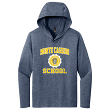 Load image into Gallery viewer, Monte Cassino - "Retro Crest" Youth/Adult Unisex Tri-Blend LS Hoodie
