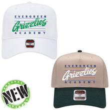 Load image into Gallery viewer, Evergreen Academy - "Retro 3D" 5-Panel Baseball Cap
