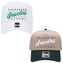 Load image into Gallery viewer, Evergreen Academy - "Retro 3D" 5-Panel Baseball Cap
