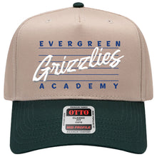 Load image into Gallery viewer, Evergreen Academy - "Retro 3D" 5-Panel Baseball Cap
