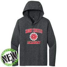 Load image into Gallery viewer, Wright Christian Academy - "Retro Crest" Youth/Adult Unisex Tri-Blend LS Hoodie
