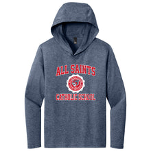 Load image into Gallery viewer, All Saints Catholic School - "Retro Crest" Youth/Adult Unisex Tri-Blend LS Hoodie
