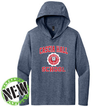 Load image into Gallery viewer, Cascia Hall - "Retro Crest" Youth/Adult Unisex Tri-Blend LS Hoodie

