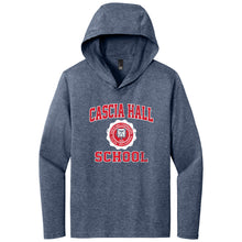 Load image into Gallery viewer, Cascia Hall - "Retro Crest" Youth/Adult Unisex Tri-Blend LS Hoodie
