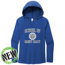 Load image into Gallery viewer, School of Saint Mary - "Retro Crest" Ladies Tri-Blend LS Hoodie
