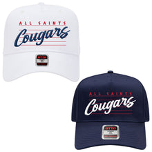 Load image into Gallery viewer, All Saints Catholic School - "Retro 3D" 5-Panel Baseball Cap

