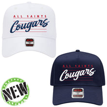 Load image into Gallery viewer, All Saints Catholic School - "Retro 3D" 5-Panel Baseball Cap

