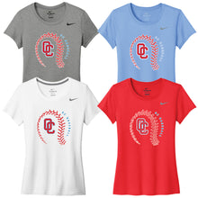 Load image into Gallery viewer, OC Baseball - &quot;Laces&quot; Women&#39;s Performance T
