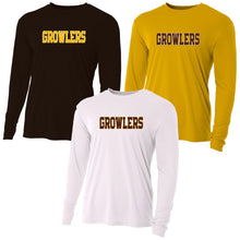 Load image into Gallery viewer, Growlers Baseball - Youth/Adult Performance LS T
